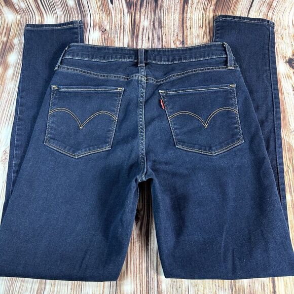 Levi's 721 HIGH RISE SKINNY Womens Size 29 Blue Jeans Denim Pants 27x28 - Picture 3 of 9